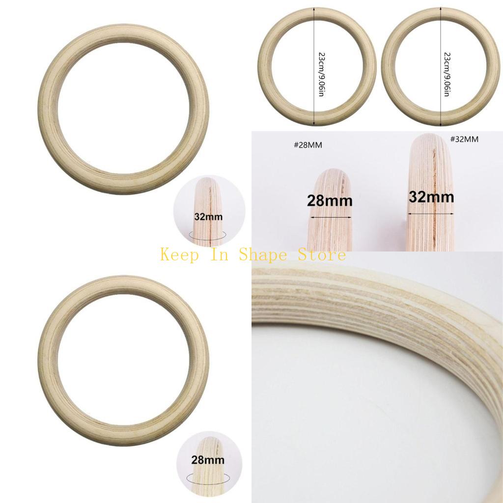 Gymnastic Ring Wood - U1JC 1Pc Gym Rings, Gymnastic Rings