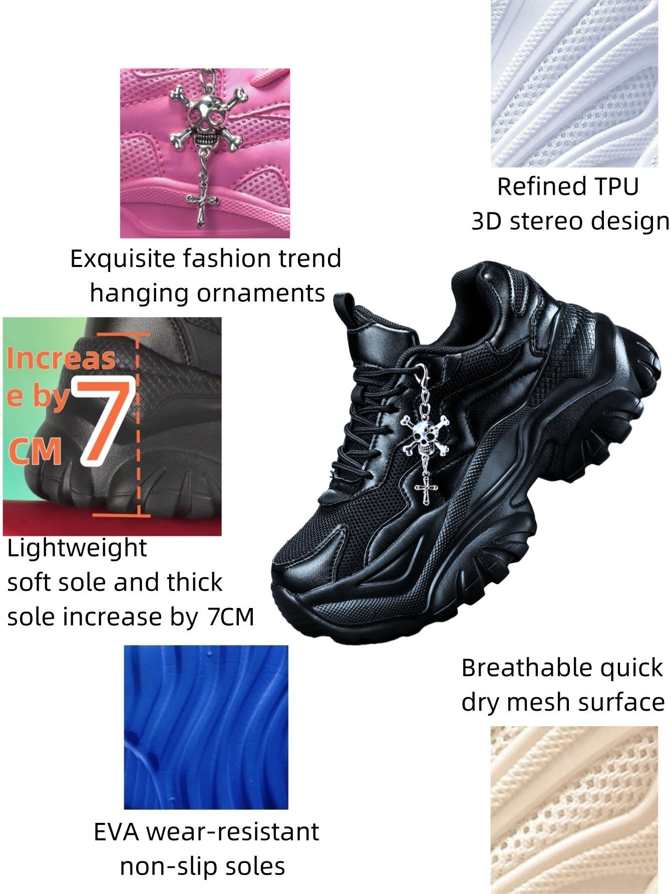 Women's 7cm Height-Increasing  - огляд і ціна Crossfit Accessory Work