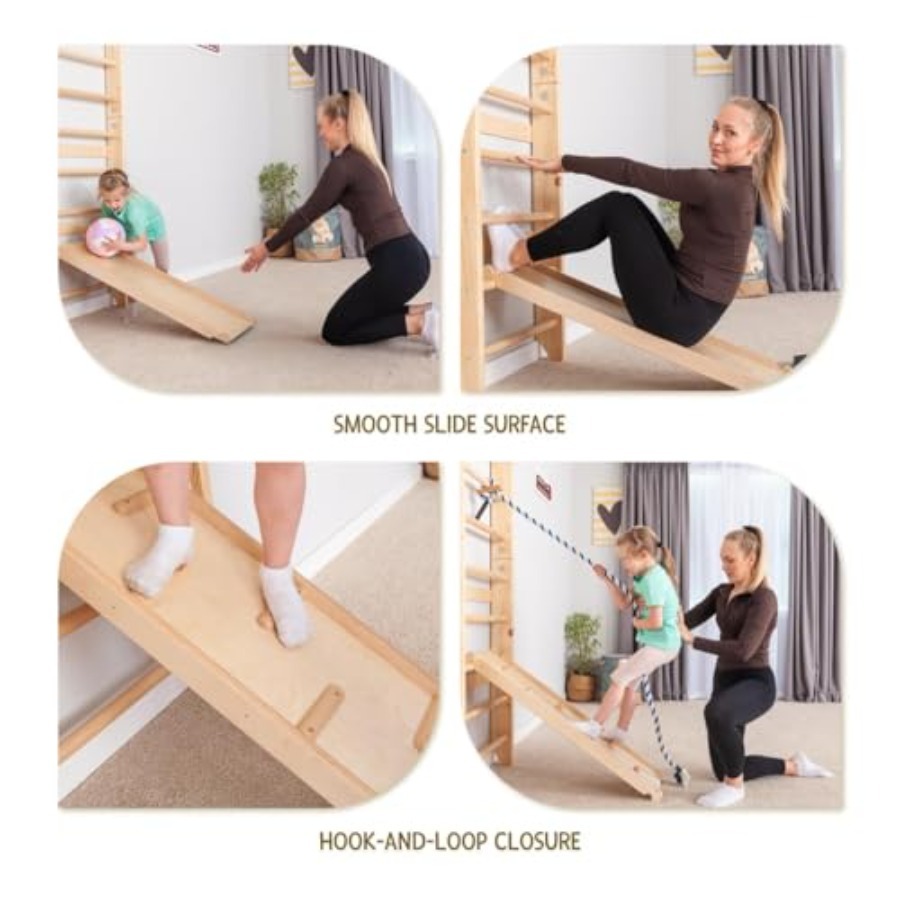 Swedish Ladder Wall Bars with  - огляд і ціна Gymnastic Ring Wood