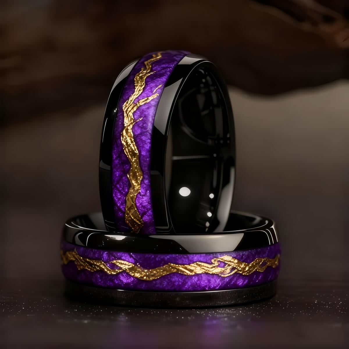 Fashion Black Men Stainless St - огляд і ціна Gymnastic Ring Wood