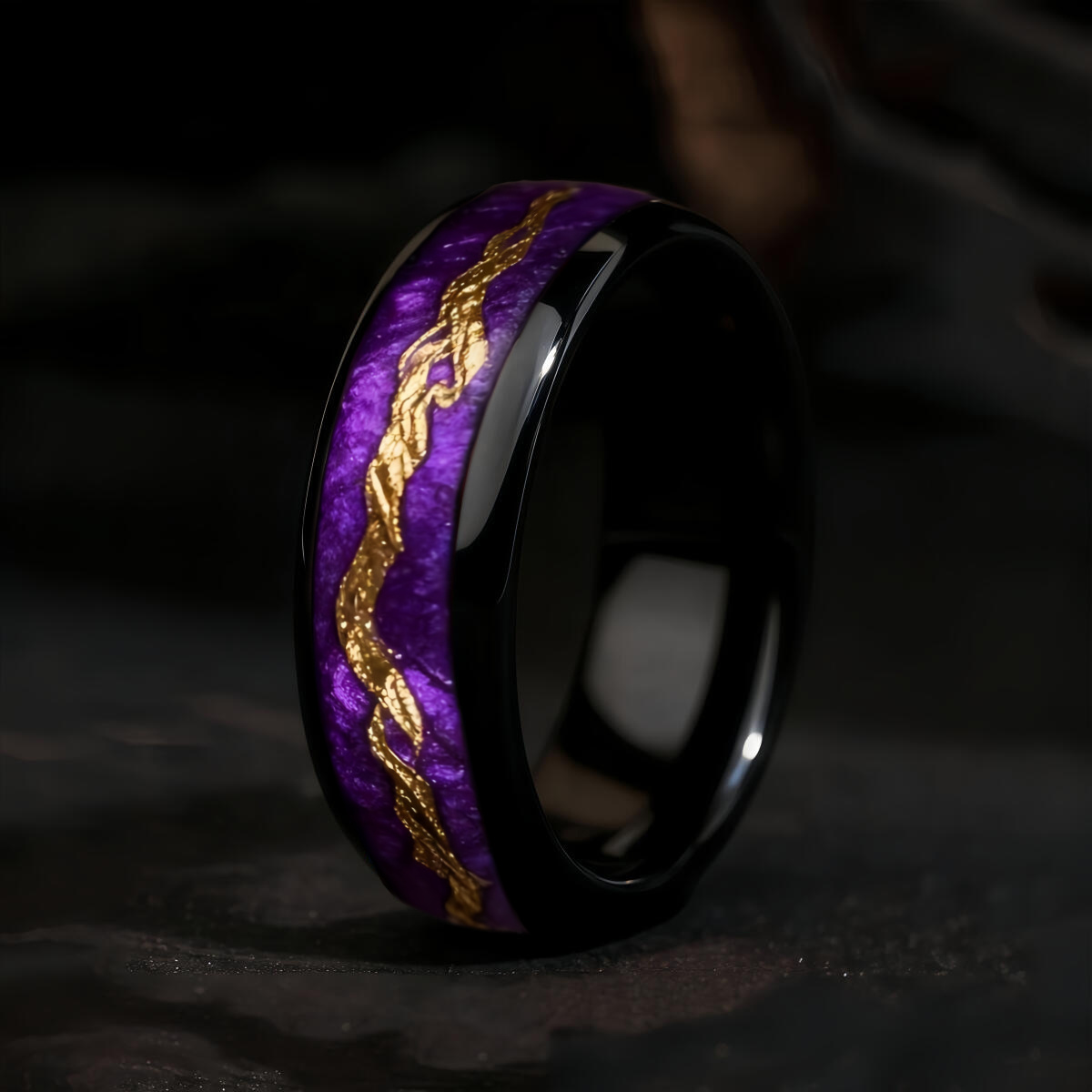 Fashion Black Men Stainless St - огляд і ціна Gymnastic Ring Wood