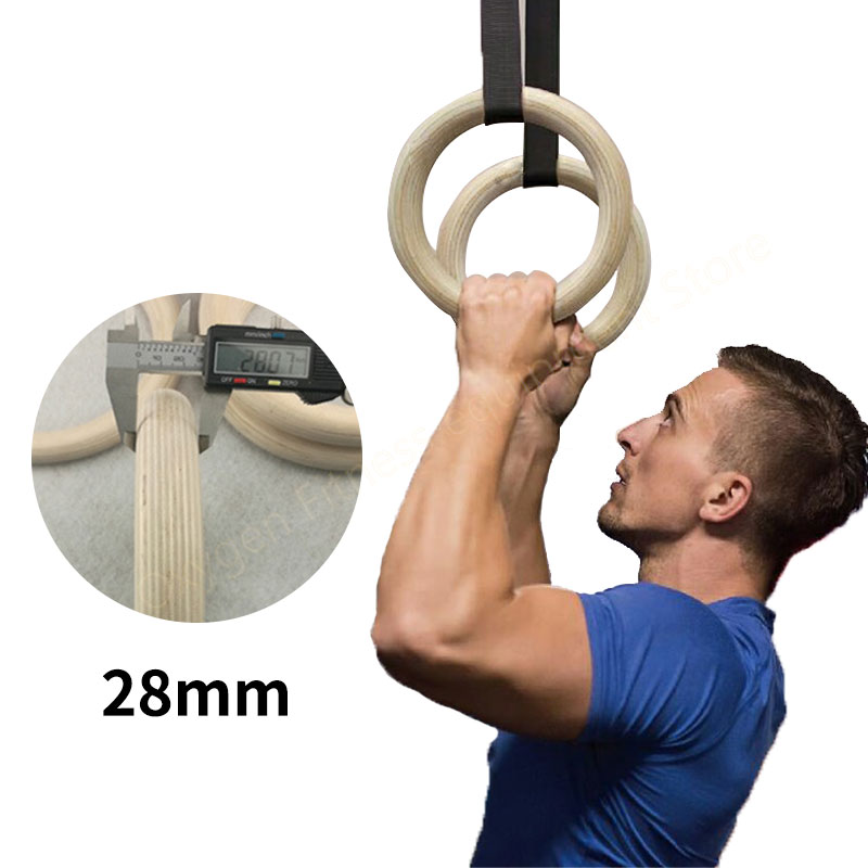 28mm Birch Gymnastics Rings Wi - огляд і ціна Gymnastic Ring Wood