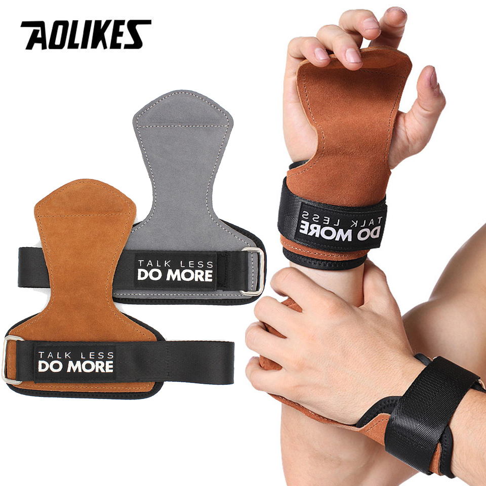 AOLIKES Cowhide Gym Grips Glov - огляд і ціна Crossfit Workout With Equipment