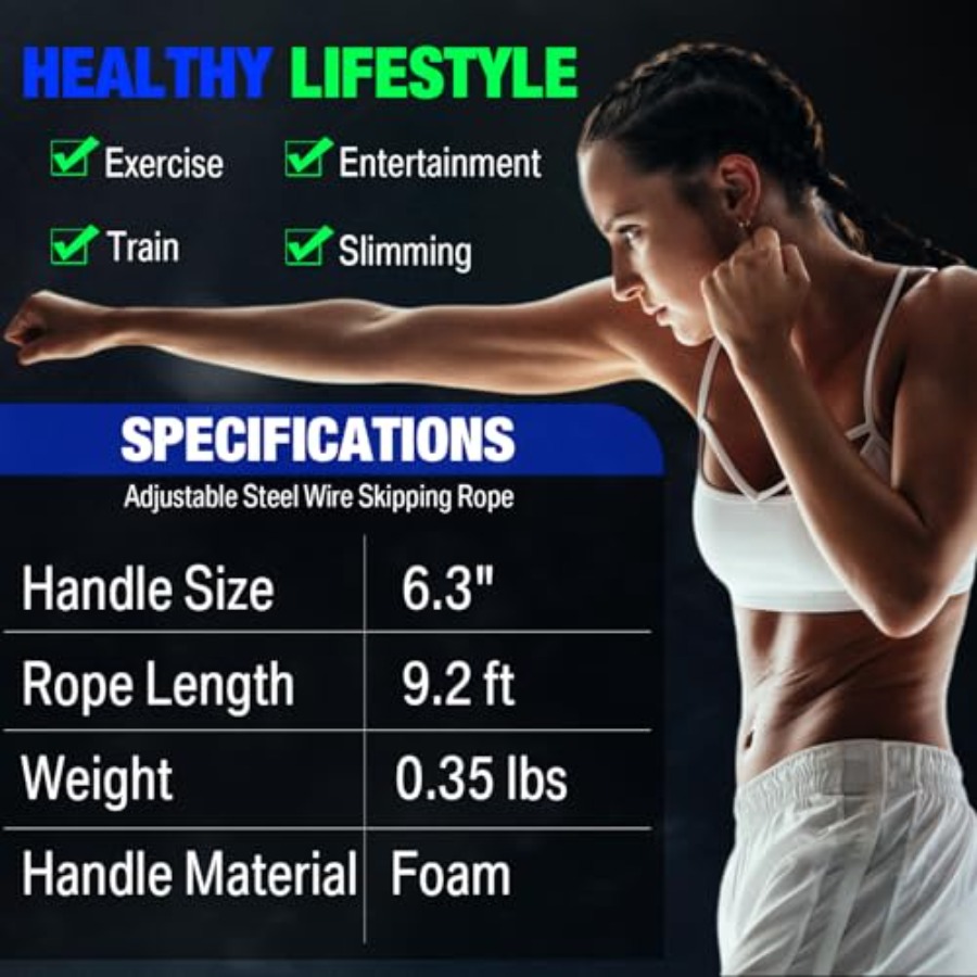 24 Pieces Jump Ropes for Fitne - огляд і ціна Jump Rope Speed Bearing